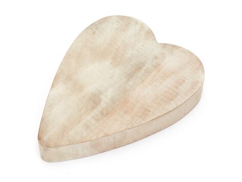 Plateau  de service coeur en bois