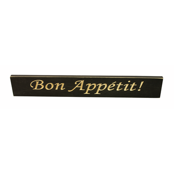 Affiche en bois - Bon appétit