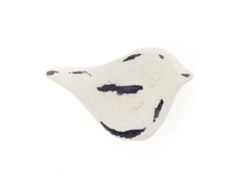 Poignée oiseau blanc fer forgé