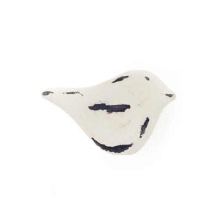 Poignée oiseau blanc fer forgé