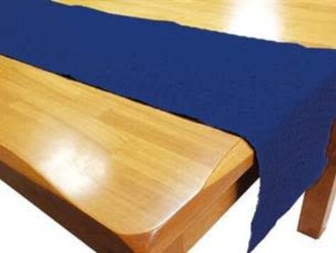 Chemin de table bleu marine