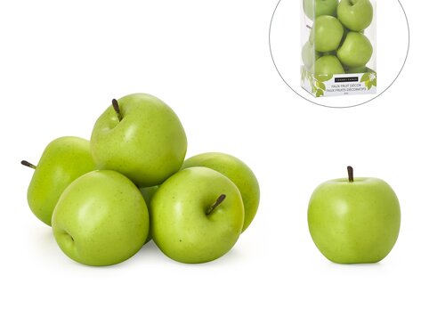 Pomme verte décorative  1 unité