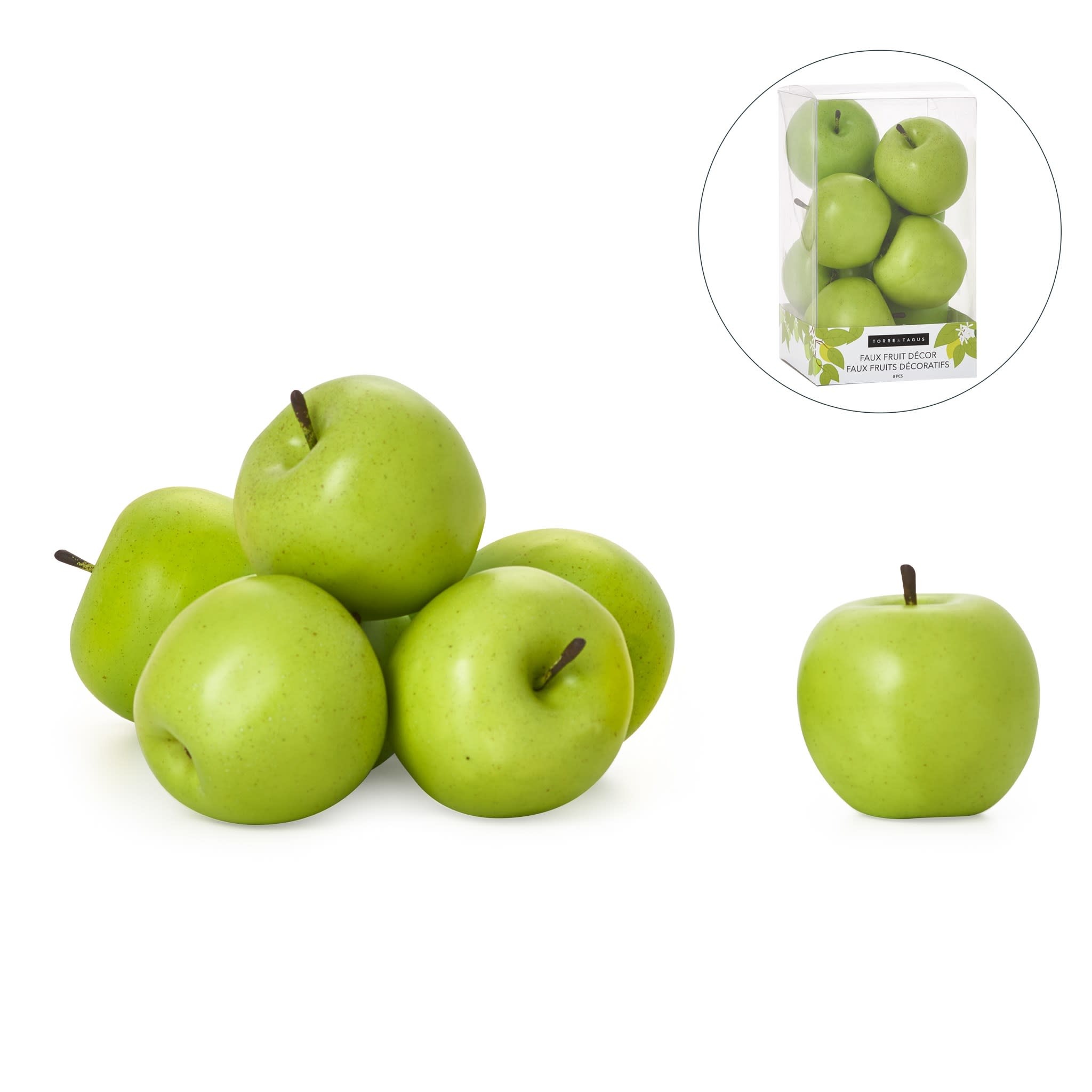 Pomme verte décorative  1 unité