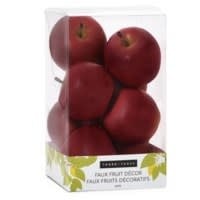 Pomme rouge décorative  (1 unité)