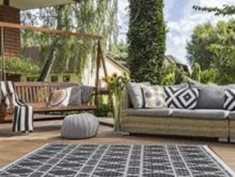 Tapis Monaco Griffin noir/taupe 24¨ x  44¨