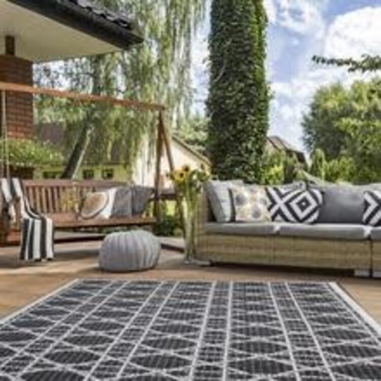 Tapis Monaco Griffin noir/taupe 24"x  44"
