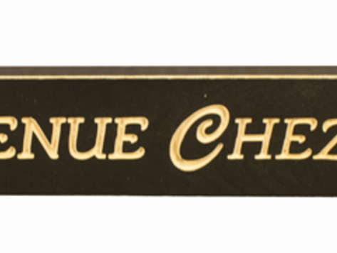 Affiche en bois - Bienvenue chez nous