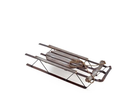 Traineau en métal et bois 34 ''