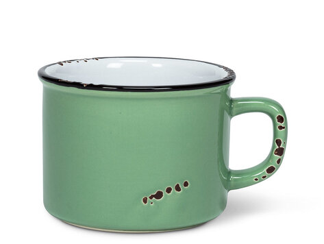 Tasse cappuccino verte en grès ( 8 oz)