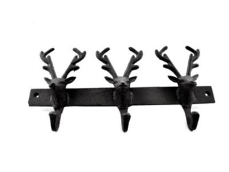 Crochet têtes de cerf noir