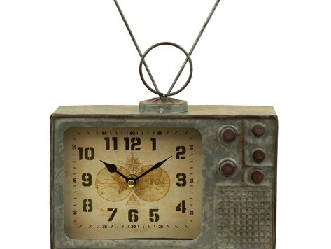 Horloge de table TV en métal