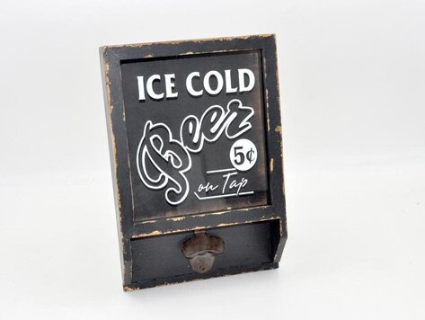 Boite en bois - Ice cold beer