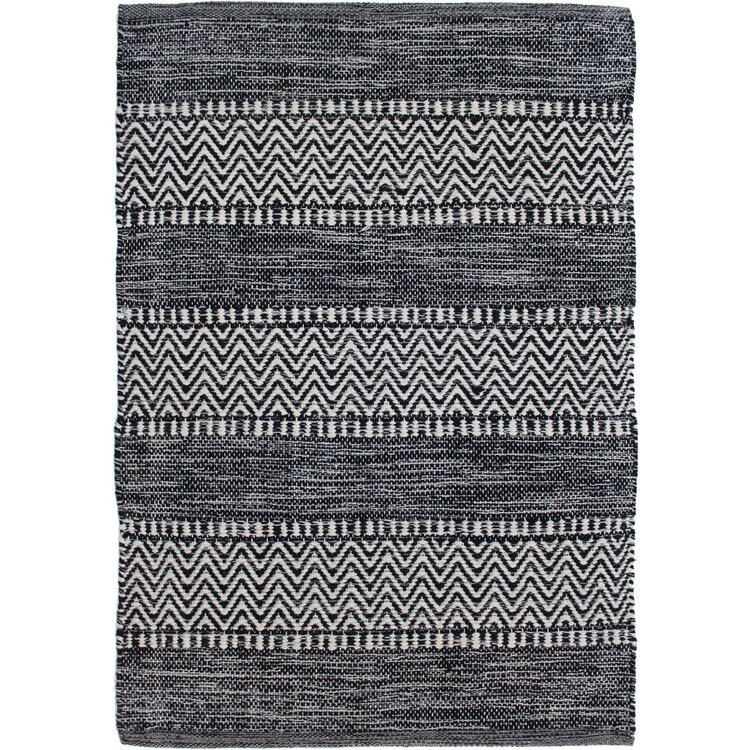 Tapis - Dhurrie Largo black 4' x 6'