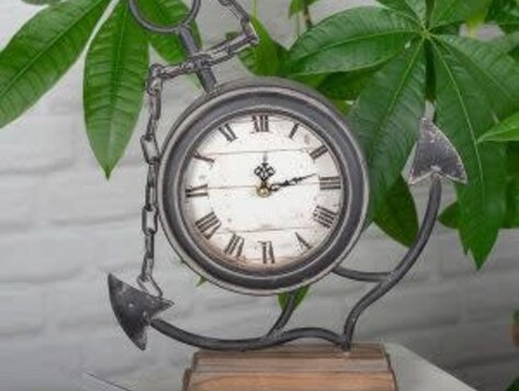 Horloge de table- Ancre à bateau