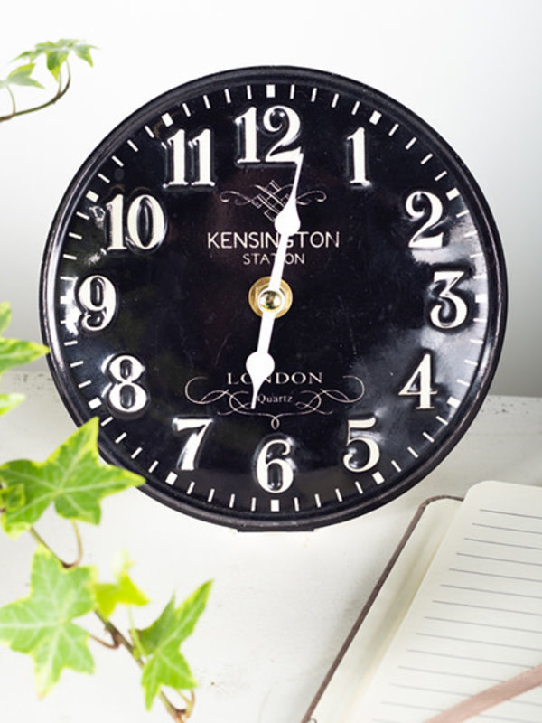 Horloge de table métal/noir