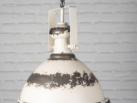 Luminaire en métal blanc-grand