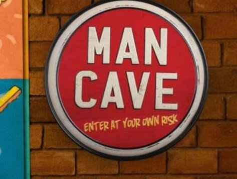 Affiche en métal - Man cave