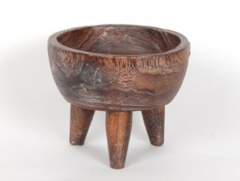 Bol sur pied en bois