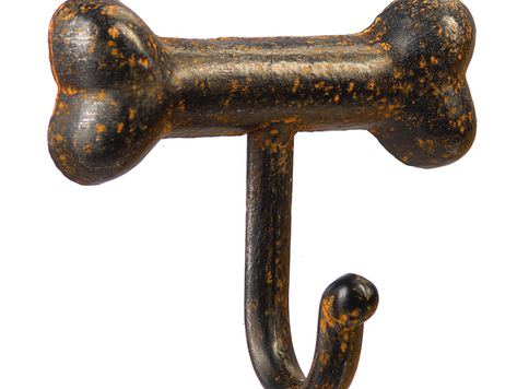 Crochet os de chien brun