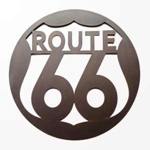 Affiche Route 66 en métal