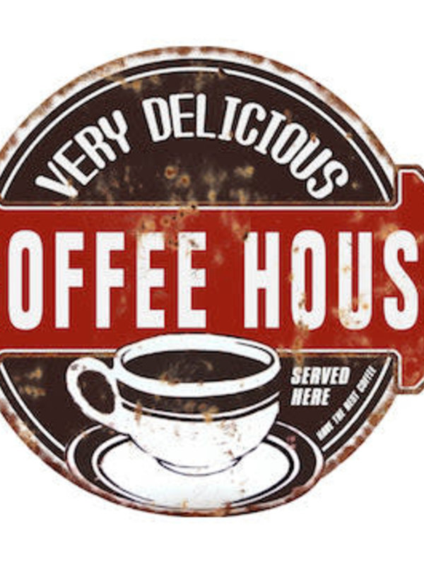 Affiche en métal - Coffee House
