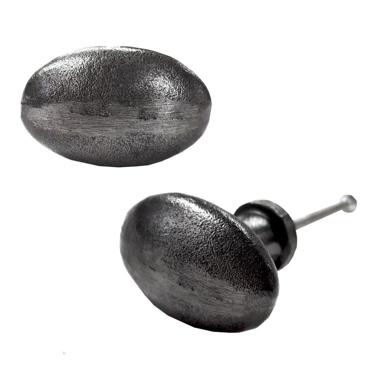 Poignée ovale argent