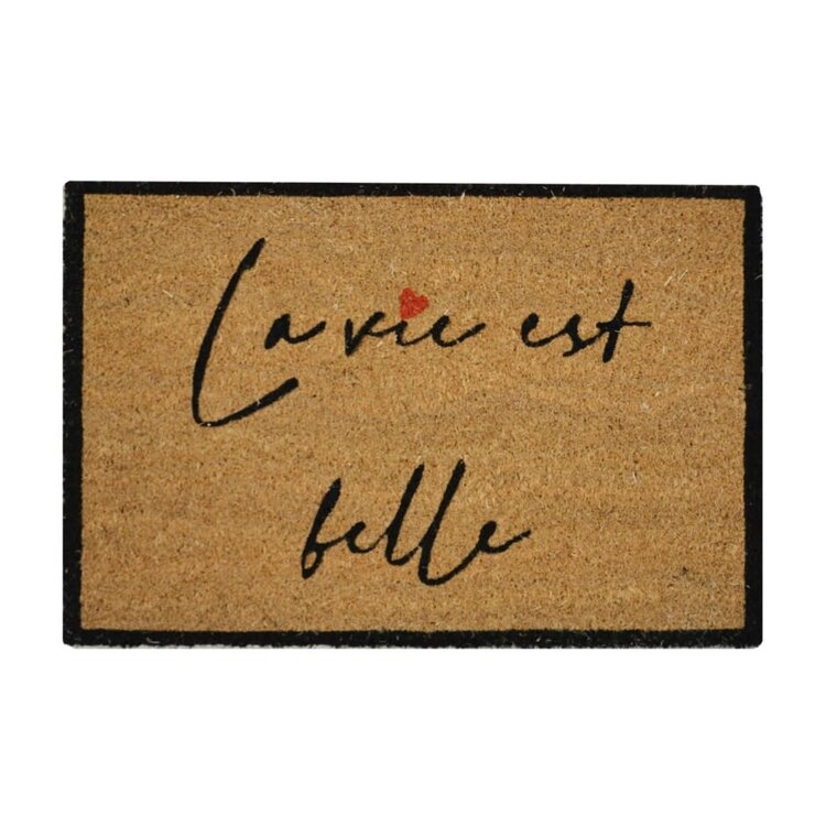 Tapis coco - La vie est belle