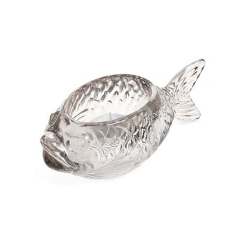 Bougeoir Poisson gris 2" X 6"