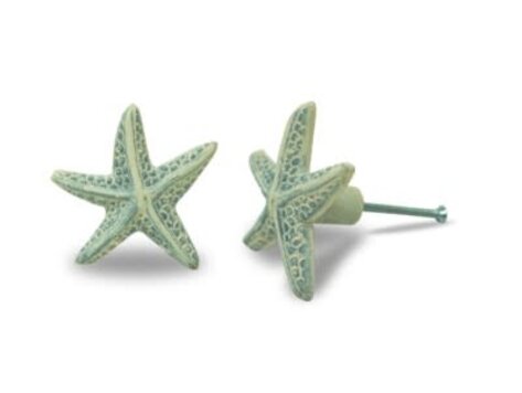 Poignée étoile de mer blanche