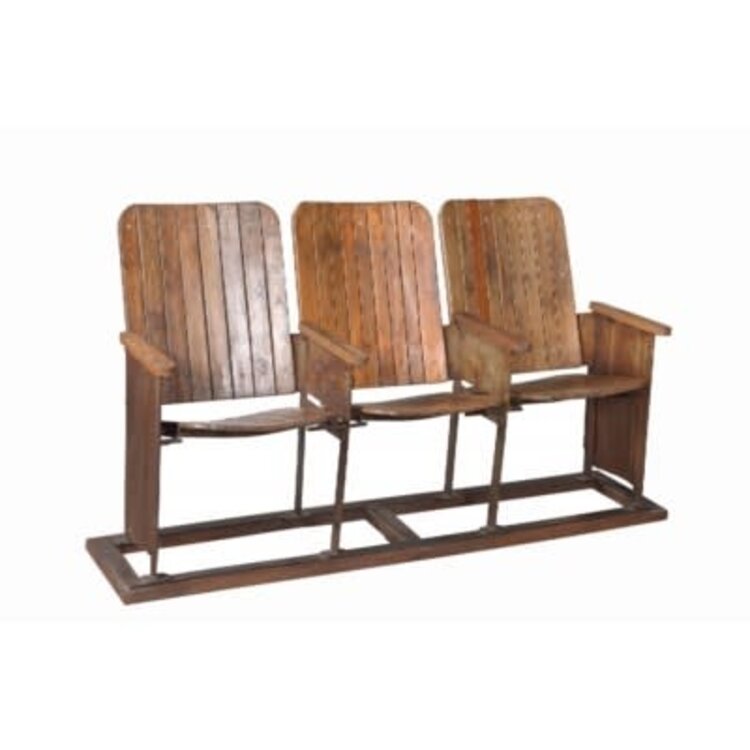 Banc de théâtre 3 places