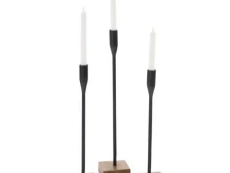 Chandelier brun et noir - Petit 17"H