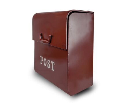 Boîte aux lettres rouge rustique (POST)