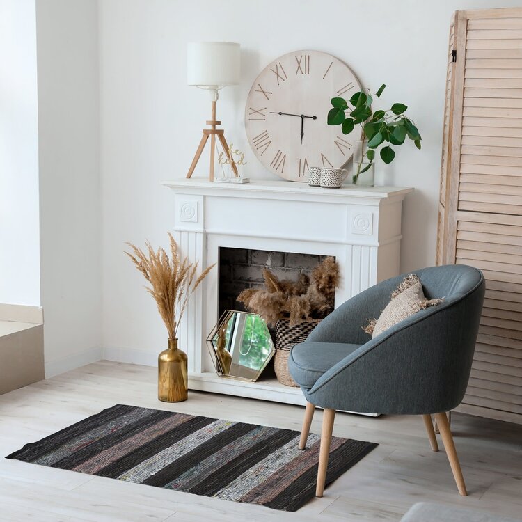 Tapis Wood Smoke 24"x 36"
