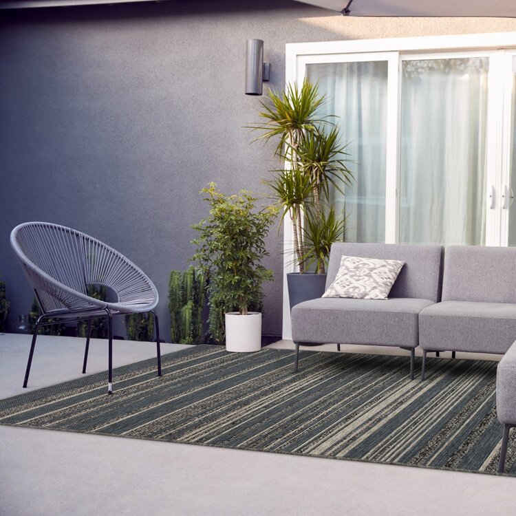 Tapis Esterno Marcus Dark Denim 4' x 6'