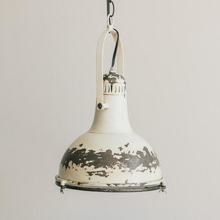 Luminaire en métal  blanc-petit