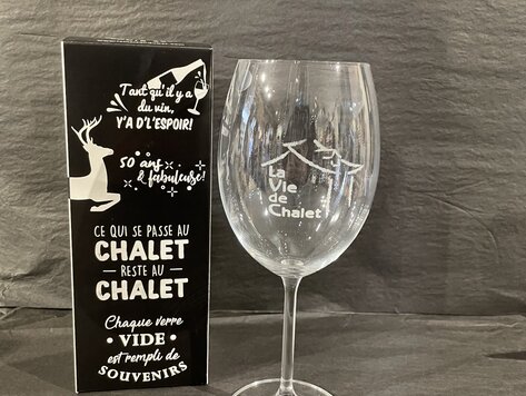 Coupe à vin  gravée - La Vie de Chalet