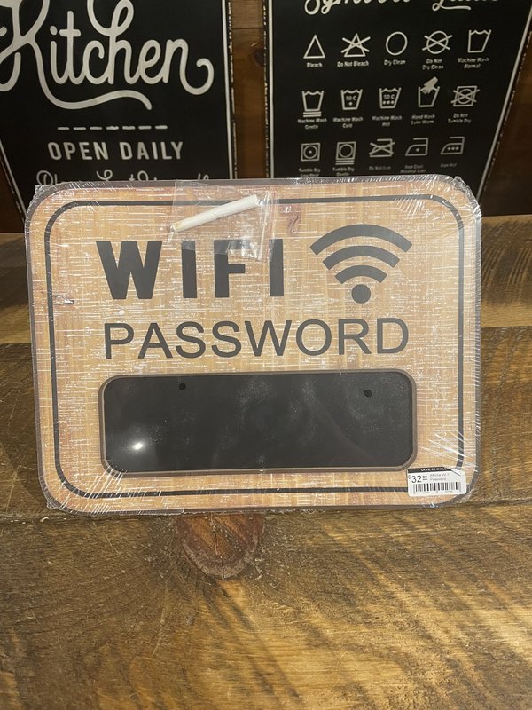 Affiche - WIFI Password brun