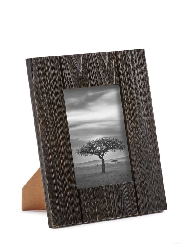 Cadre photo en bois brun foncé