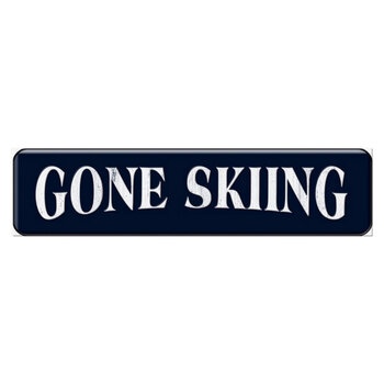 Affiche en métal - Gone Skiing