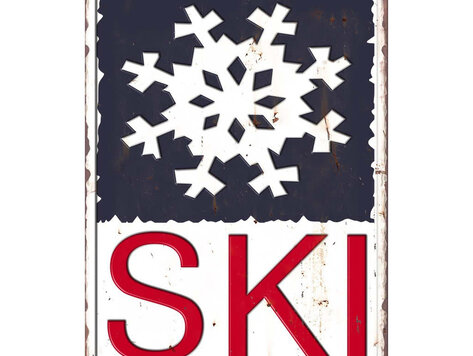 Affiche  en métal - Ski
