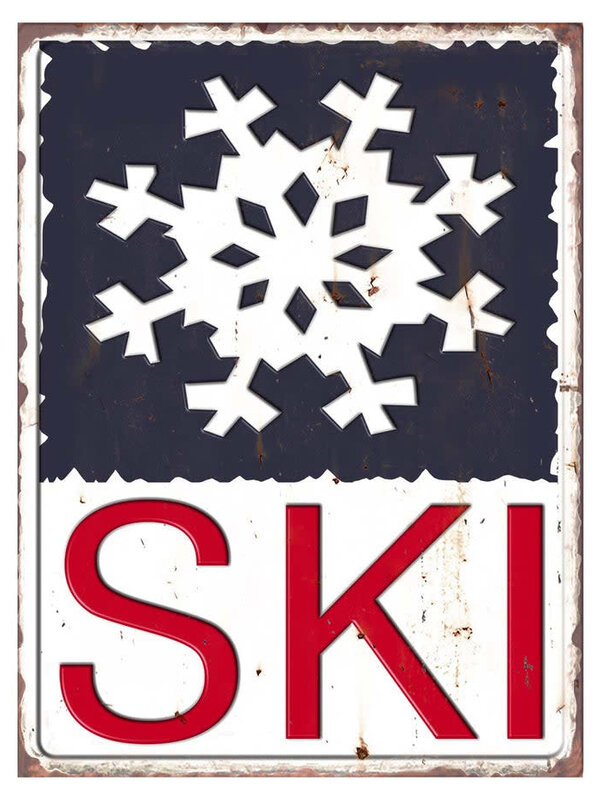 Affiche  en métal - Ski