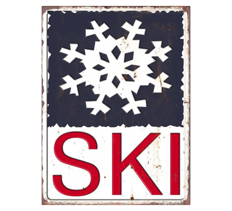 Affiche  en métal - Ski