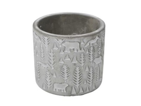 Pot pour plante sapins gris