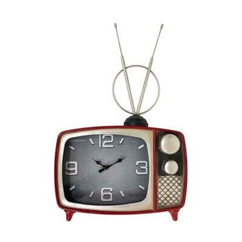 Horloge de table TV rouge