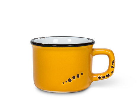 Tasse espresso ocre en grès