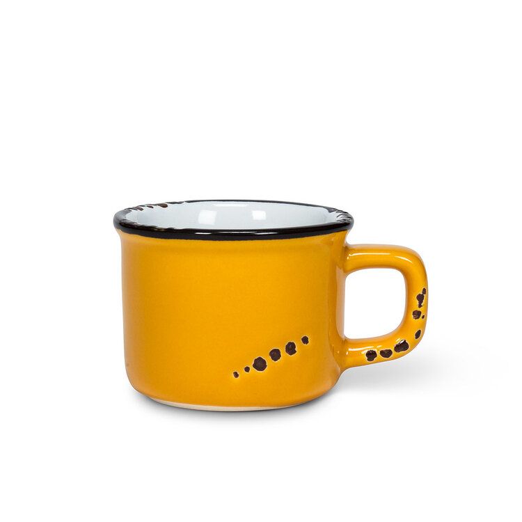 Tasse espresso ocre en grès