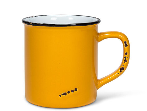 Tasse ochre en grès (14oz)