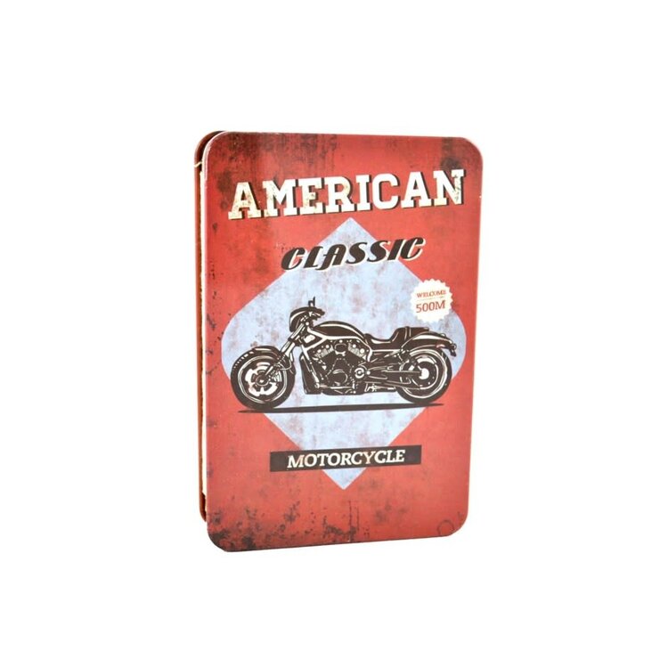 Cahier de notes en métal - Moto