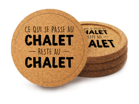 Sous-verres - Ce qui se passe au chalet...