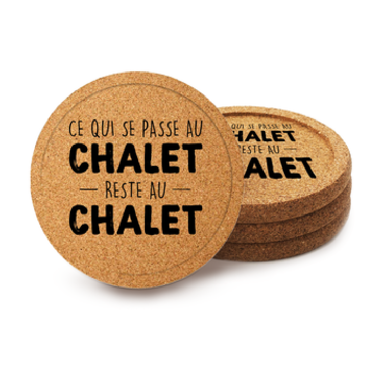 Sous-verres - Ce qui se passe au chalet...